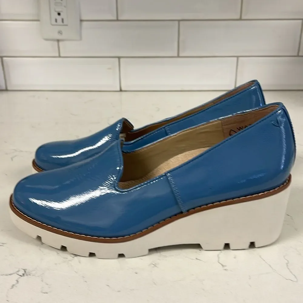 Vionic Willa Wedge Pump (Women) Captains Blue 9 Water Repellant